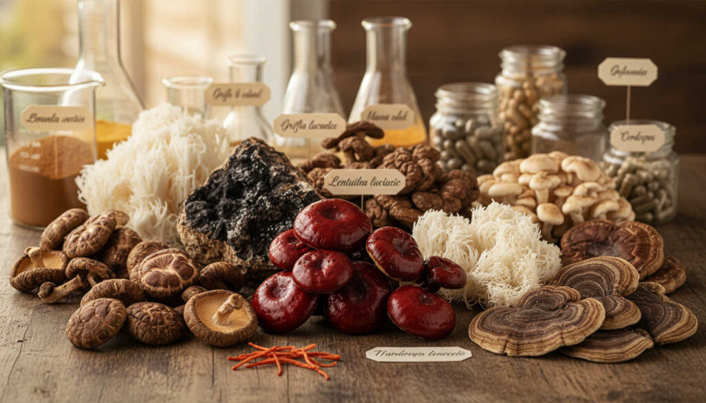 Лечебни гъби с полизахариди за имунна подкрепа